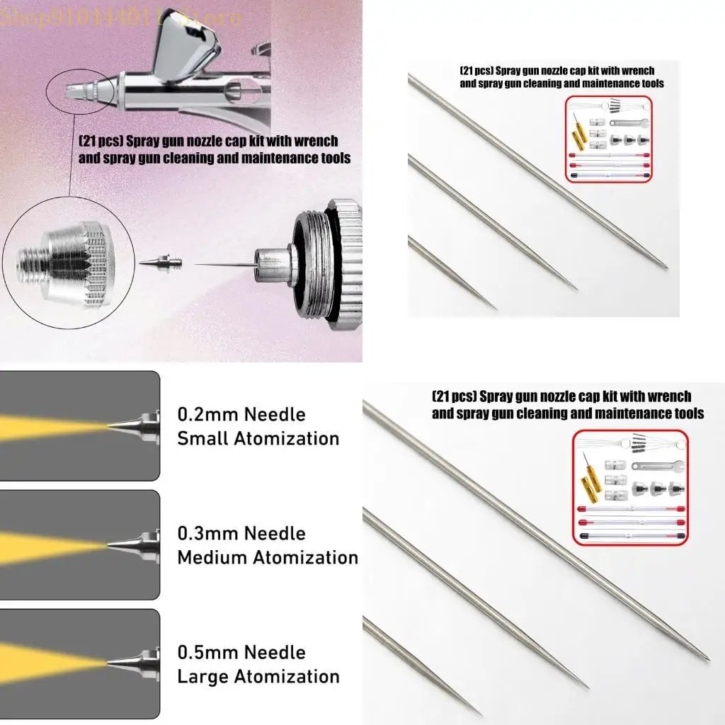28GF 21Pcs Nozzle Caps Cleaning with Steel Needle Brushes Wrench Maintenance Tool For Professional Use
28GF 21Pcs Nozzle Caps Cleaning with Steel Needle Brushes Wrench Maintenance Tool For Professional Use
