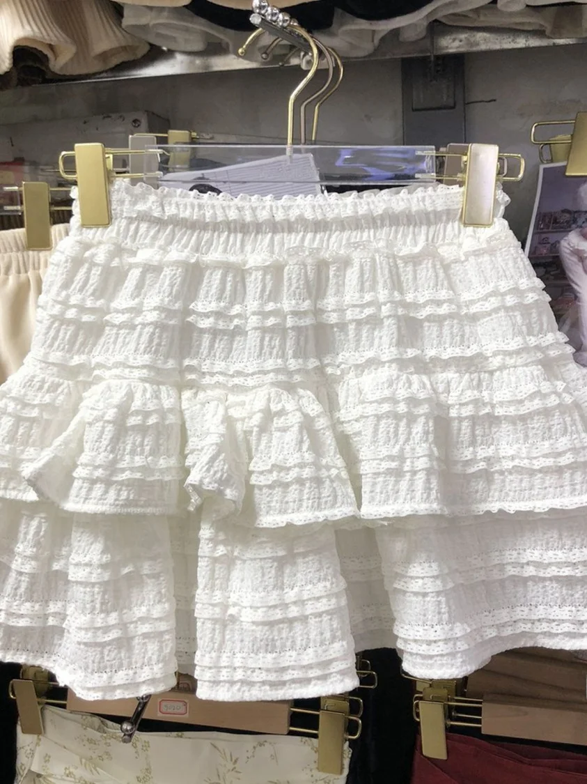 Ballet Style Semi-Short Skirt with Lace Trim Puffy Soft Girl Design Korean Commute High Waist Cake Skirt Women's Fashion
Ballet Style Semi-Short Skirt with Lace Trim Puffy Soft Girl Design Korean Commute High Waist Cake Skirt Women's Fashion