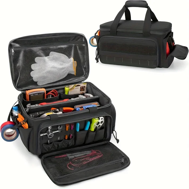 Heavy-Duty Tool Backpack, 14" Interior, Reinforced Zipper, Contractor Work Organizer
Heavy-Duty Tool Backpack, 14" Interior, Reinforced Zipper, Contractor Work Organizer