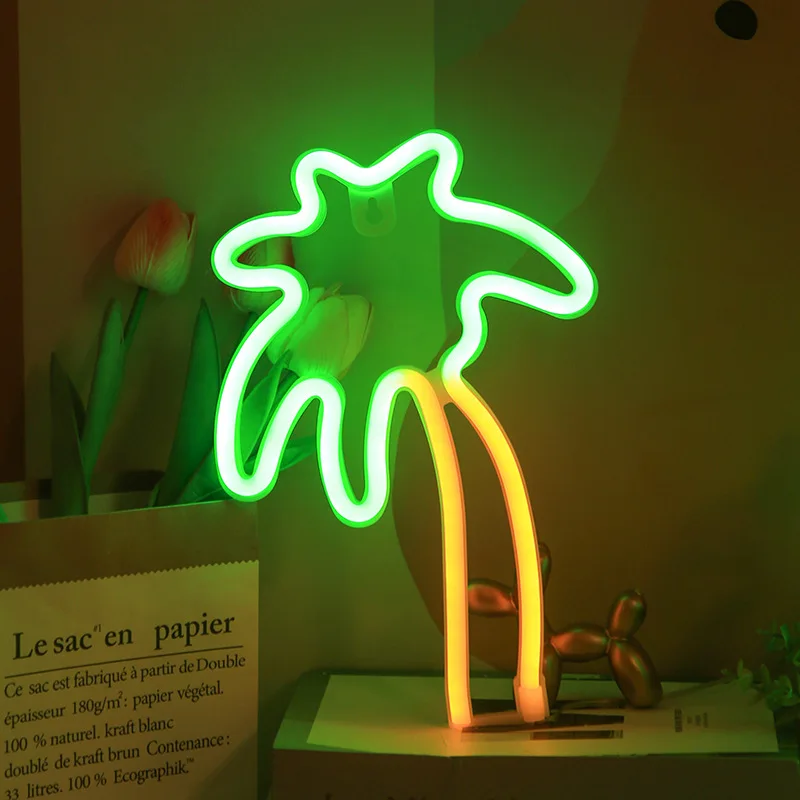 Palm Tree LED Neon Sign USB/Battery Powered LED Light for Bedroom Room Decoration Gift Night Light Decoration Party Holiday
Palm Tree LED Neon Sign USB/Battery Powered LED Light for Bedroom Room Decoration Gift Night Light Decoration Party Holiday