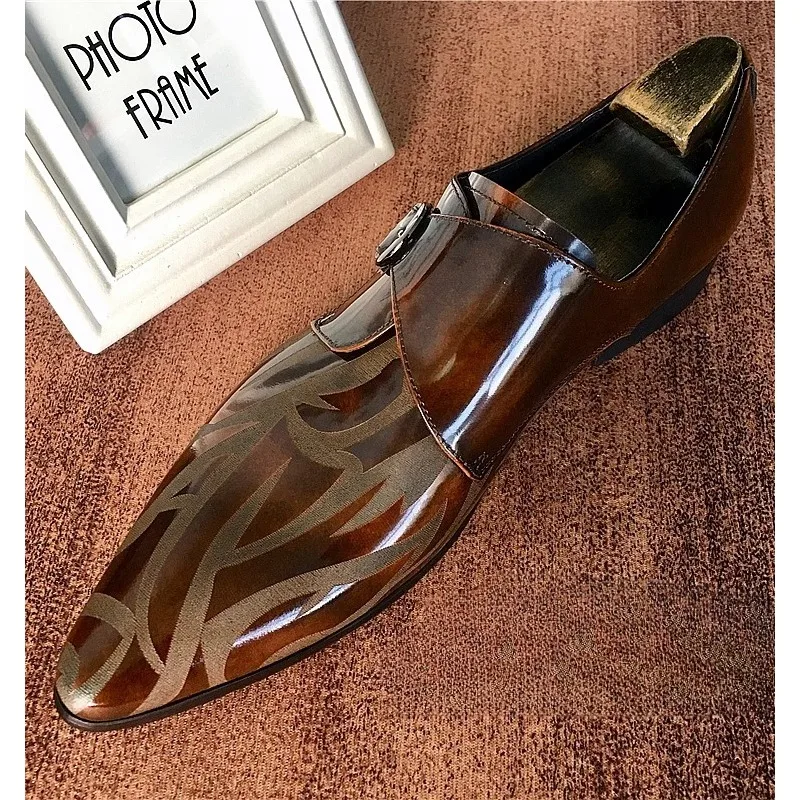 New Pointed Buckle Dress Shoes Genuine Leather Shiny Oxford Shoes for Men Stylish British Brogue Shoe for Men
New Pointed Buckle Dress Shoes Genuine Leather Shiny Oxford Shoes for Men Stylish British Brogue Shoe for Men