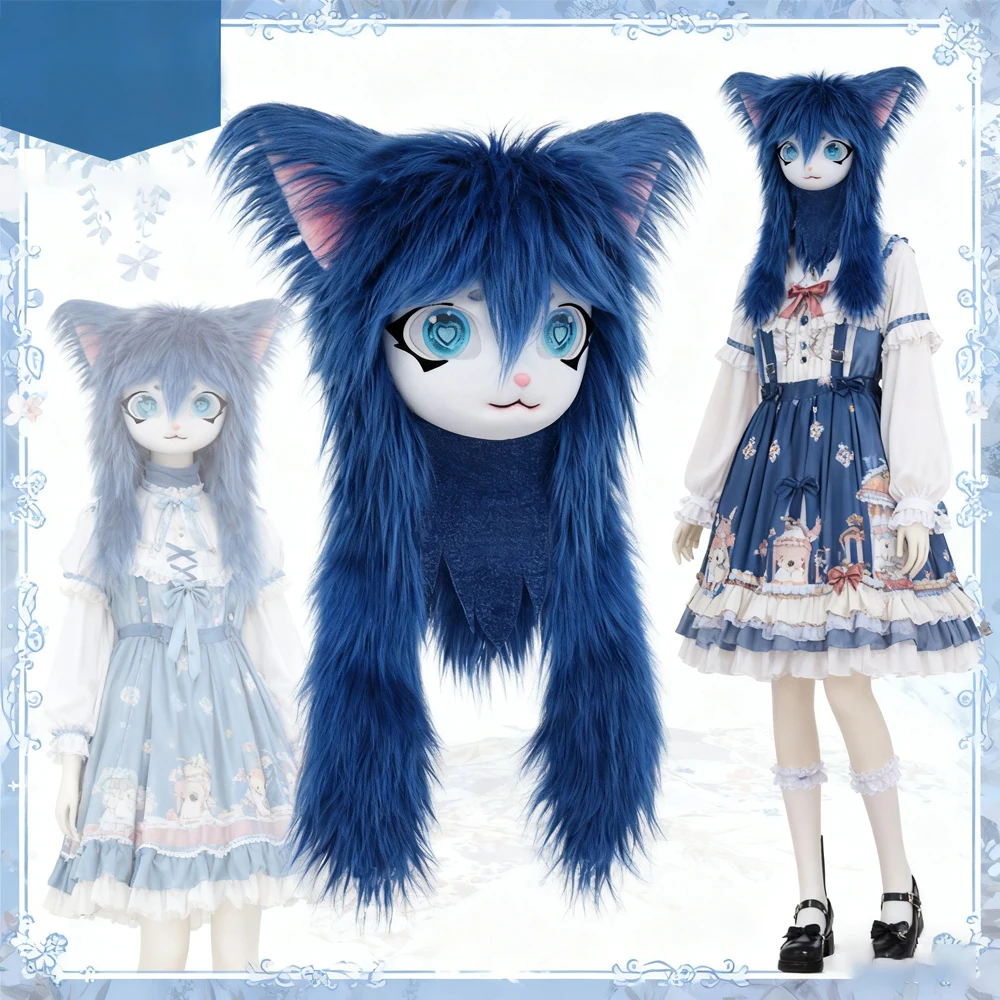 Усовершенствованный головной убор кигуруми Fursuit — профессиональная маска животного с подробными ушками Лолиты для выступления на сцене, Хэллоуин
Усовершенствованный головной убор кигуруми Fursuit — профессиональная маска животного с подробными ушками Лолиты для выступления на сцене, Хэллоуин