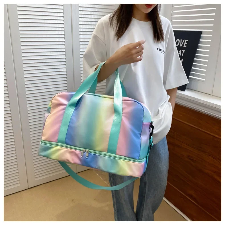 Fashion fitness bag Macaron handbag Large capacity waterproof sports yoga bag Oblique span bag
Fashion fitness bag Macaron handbag Large capacity waterproof sports yoga bag Oblique span bag