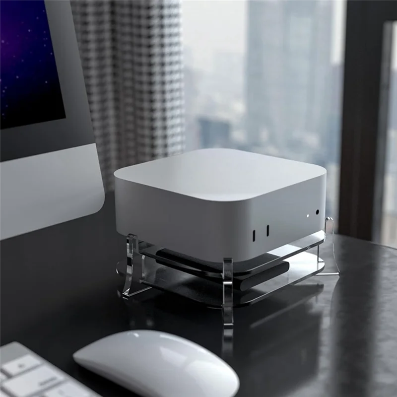 For Mac M4 Stand Accessories,Clear Acrylic Desk Stand Is Suitable For Mac Mini M4/M4 Pro Mount Cooling Pad
For Mac M4 Stand Accessories,Clear Acrylic Desk Stand Is Suitable For Mac Mini M4/M4 Pro Mount Cooling Pad