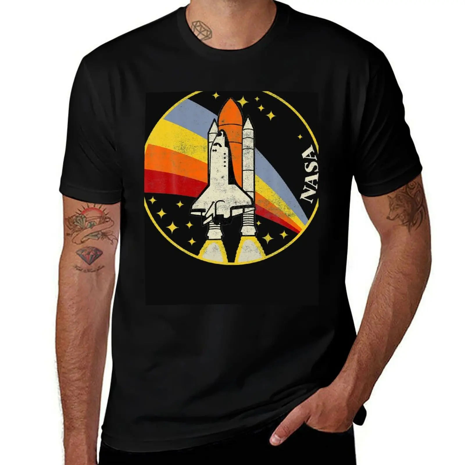 NASA Shuttle Launch Into Rainbow Graphic T-Shirt sweat fashion shirts oversized t shirt men
NASA Shuttle Launch Into Rainbow Graphic T-Shirt sweat fashion shirts oversized t shirt men