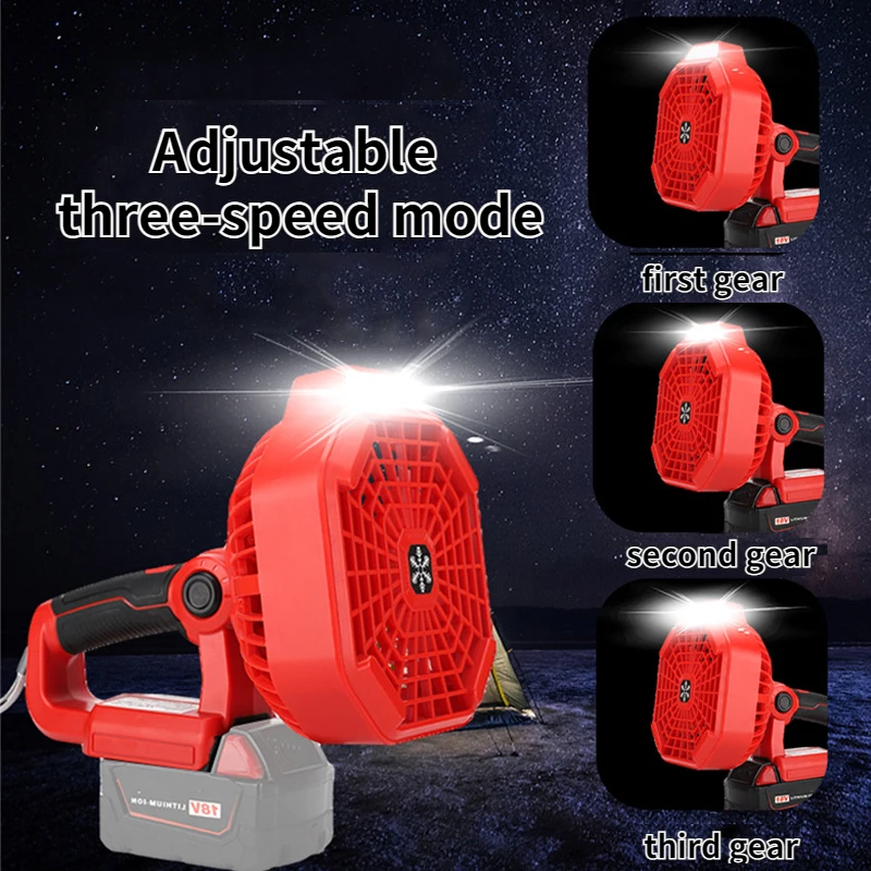 For Makita/Dewalt/Milwaukee/Bosch/Black&Decker/Craftsman 18V Lithium Battery Portable Outdoor Fan With LED Light Remote Control
For Makita/Dewalt/Milwaukee/Bosch/Black&Decker/Craftsman 18V Lithium Battery Portable Outdoor Fan With LED Light Remote Control