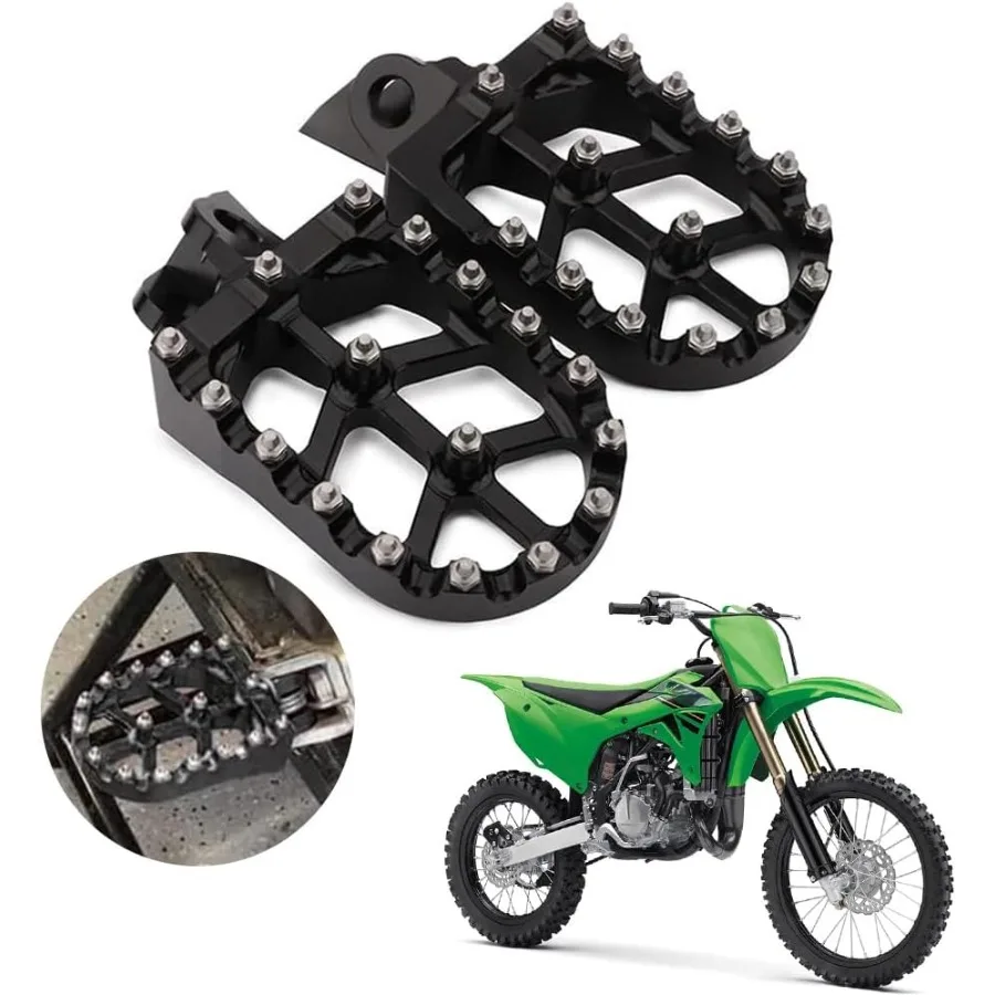 Wider CNC Foot Pegs for Dirt Bike KX65 0023 KX85 0123 KLX140 0823 KX100 9821 KX112 2223 KX80 Black Enhanced Stability and Comfo
Wider CNC Foot Pegs for Dirt Bike KX65 0023 KX85 0123 KLX140 0823 KX100 9821 KX112 2223 KX80 Black Enhanced Stability and Comfo