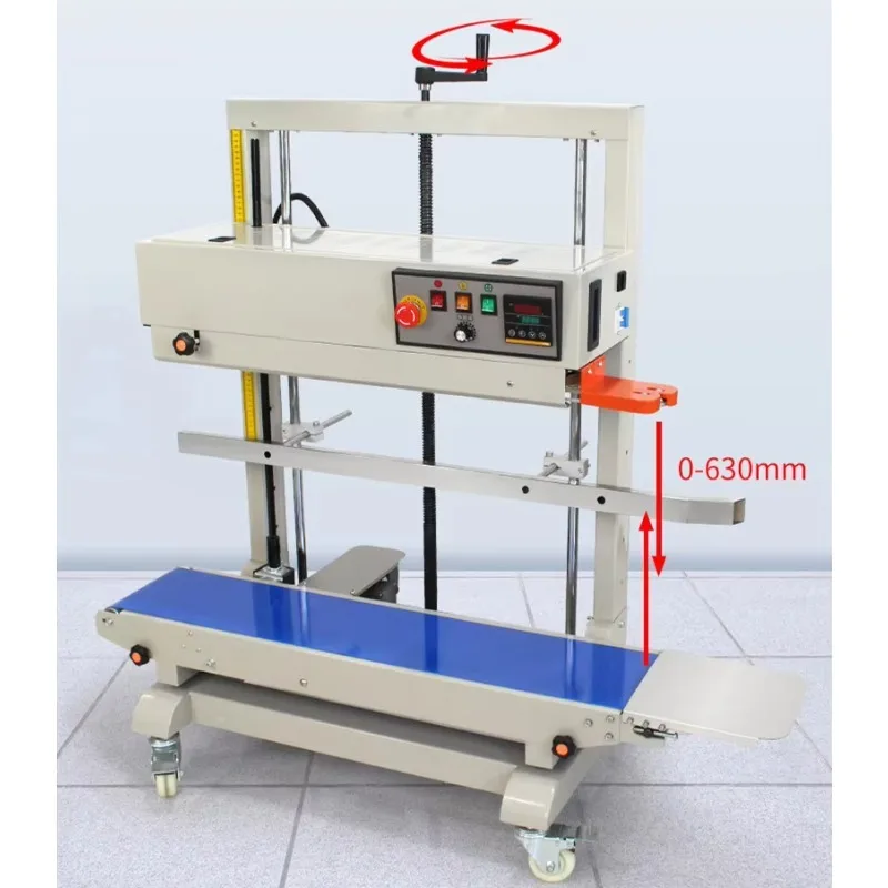 Vertical Automatic Continuous Band Sealer Industrial Heat Sealing for Plastic Foil Film Bag Commercial Packaging
Vertical Automatic Continuous Band Sealer Industrial Heat Sealing for Plastic Foil Film Bag Commercial Packaging