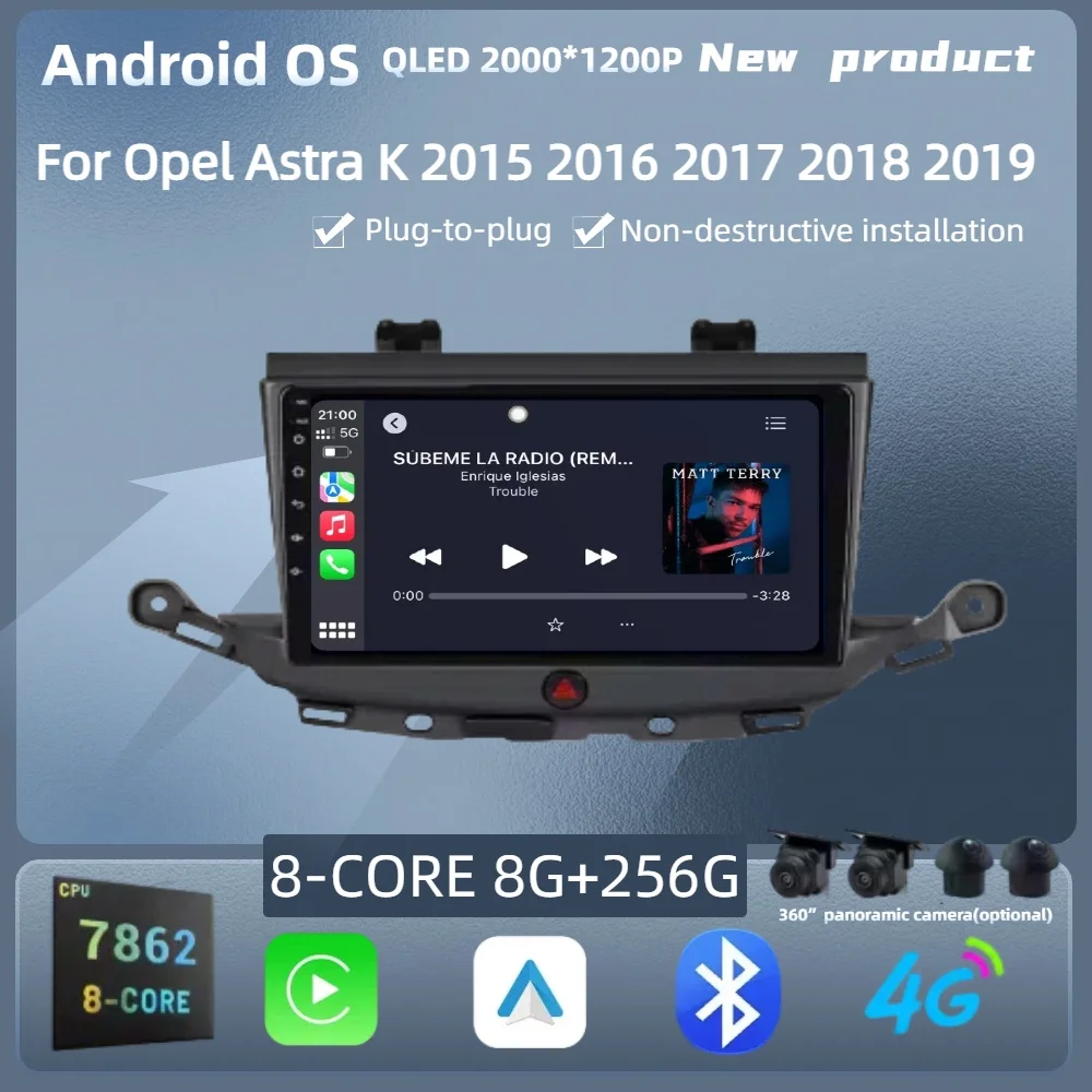 Android 14 For Opel Astra K 2015 2016 2017 2018 2019 Multimedia Car Radio Autoradio GPS Navigation Carplay Touch Screen Stereo
Android 14 For Opel Astra K 2015 2016 2017 2018 2019 Multimedia Car Radio Autoradio GPS Navigation Carplay Touch Screen Stereo