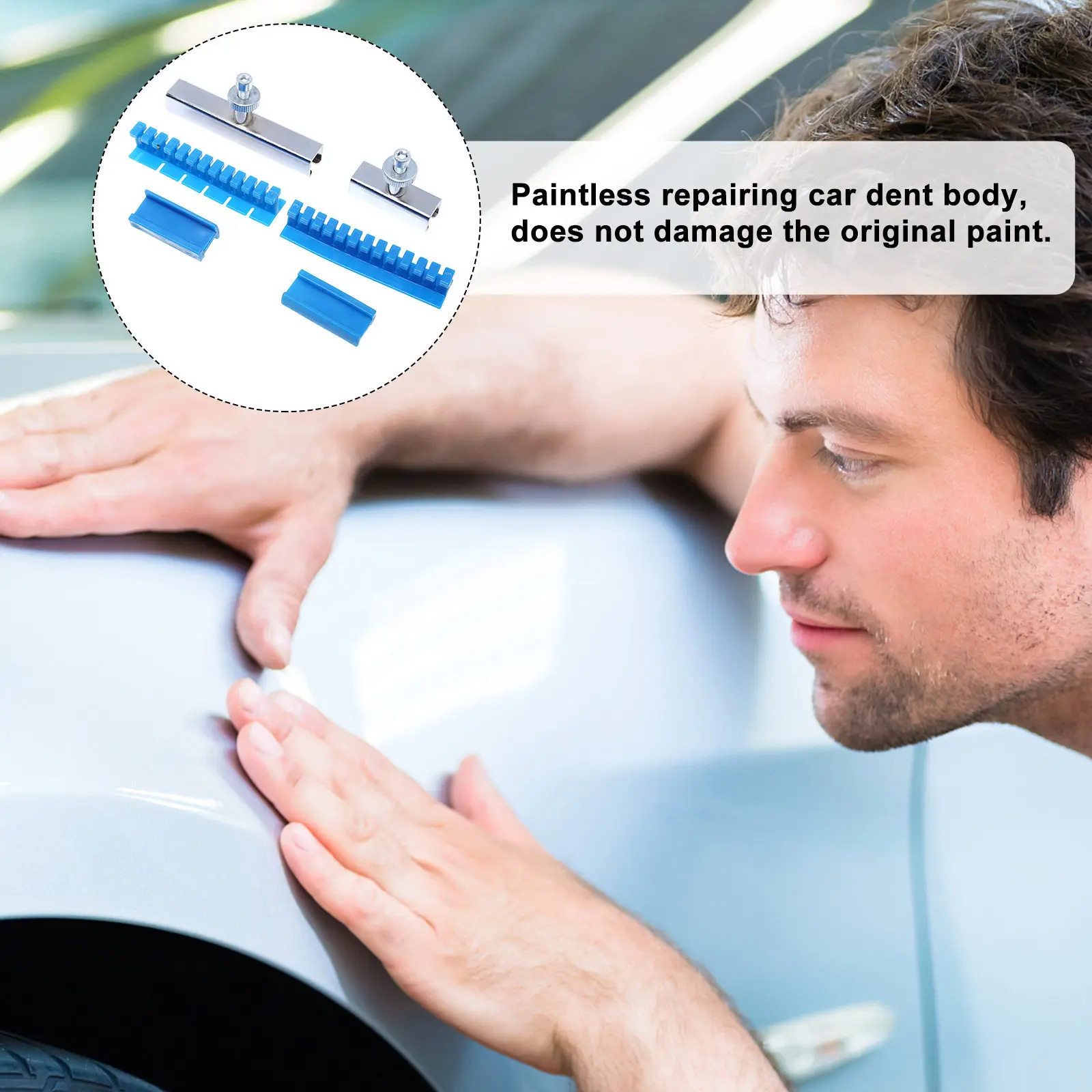 1Set Premium Paintless Dent Repair Kit Ergonomic Glue Puller Tabs for Auto Car Refrigerator Motorcycle Washing Machine Bodywork
1Set Premium Paintless Dent Repair Kit Ergonomic Glue Puller Tabs for Auto Car Refrigerator Motorcycle Washing Machine Bodywork