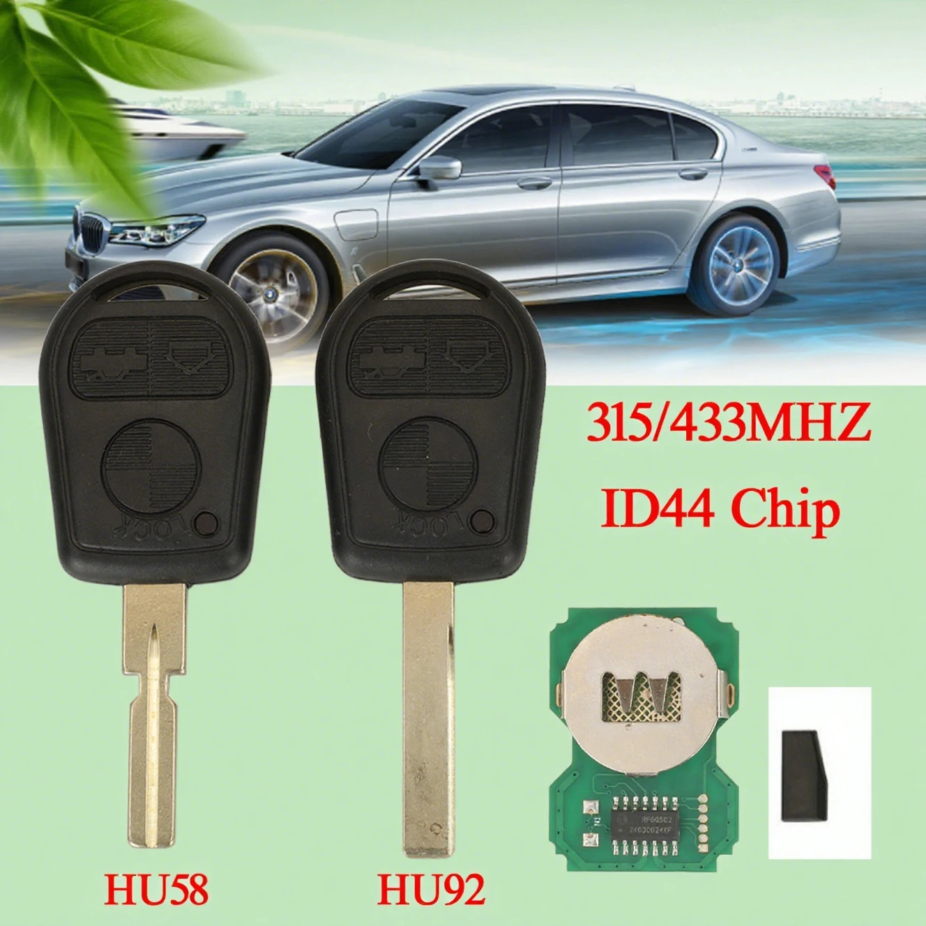 Jingyuqin дистанционный ключ 315/433 МГц ID44-7935 чип для BMW Z3 E31 E32 E34 E36 E38 E39 E46 Z3i 3 кнопки HU58/HU92 замена балла ключа
Jingyuqin дистанционный ключ 315/433 МГц ID44-7935 чип для BMW Z3 E31 E32 E34 E36 E38 E39 E46 Z3i 3 кнопки HU58/HU92 замена балла ключа