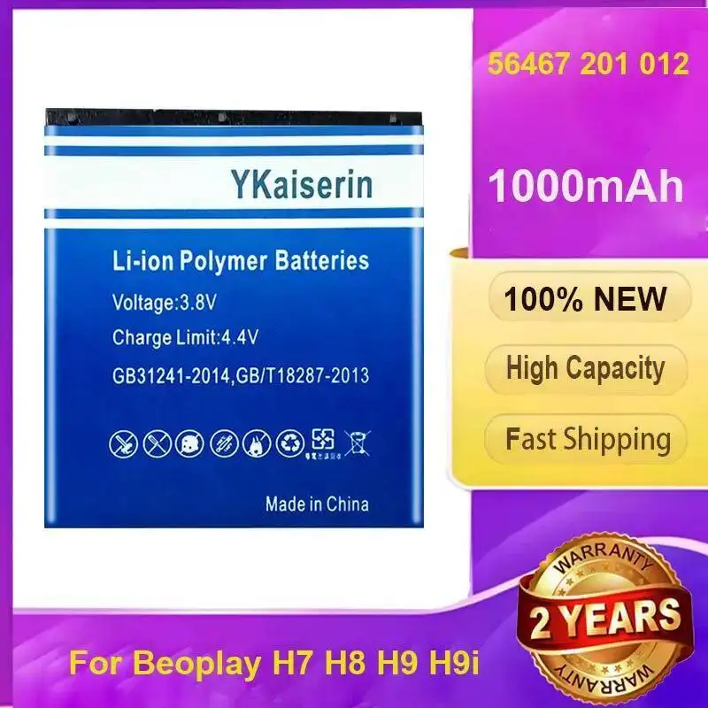 Long Lasting Hardwearing 1000Mah For Beoplay H7 H8 H9 H9i 56467 201 012 Bluetooth Headset Battery
Long Lasting Hardwearing 1000Mah For Beoplay H7 H8 H9 H9i 56467 201 012 Bluetooth Headset Battery