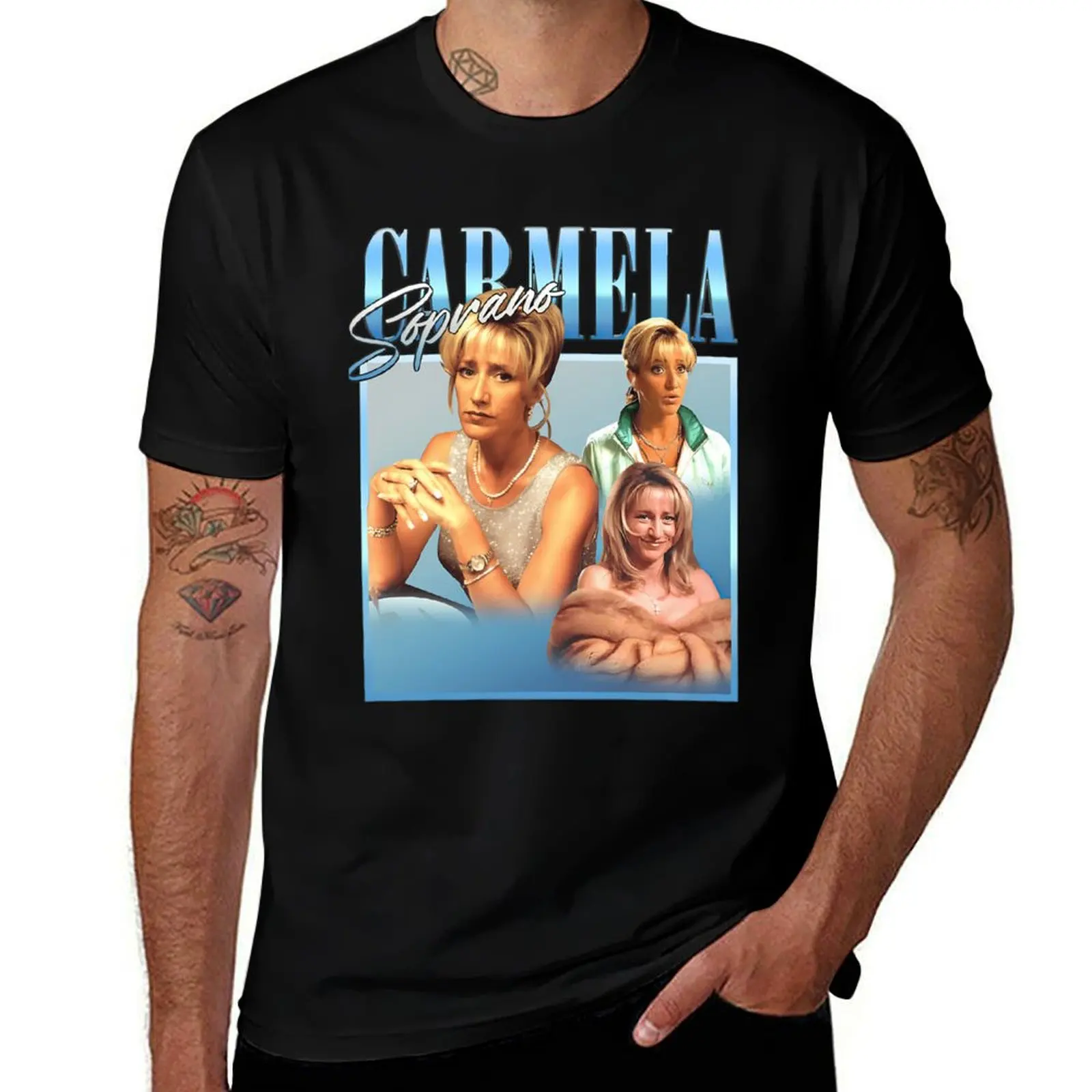 Carmela-Soprano T-Shirt baggy shirts Man t-shirt anime tshirt men t shirts high quality
Carmela-Soprano T-Shirt baggy shirts Man t-shirt anime tshirt men t shirts high quality