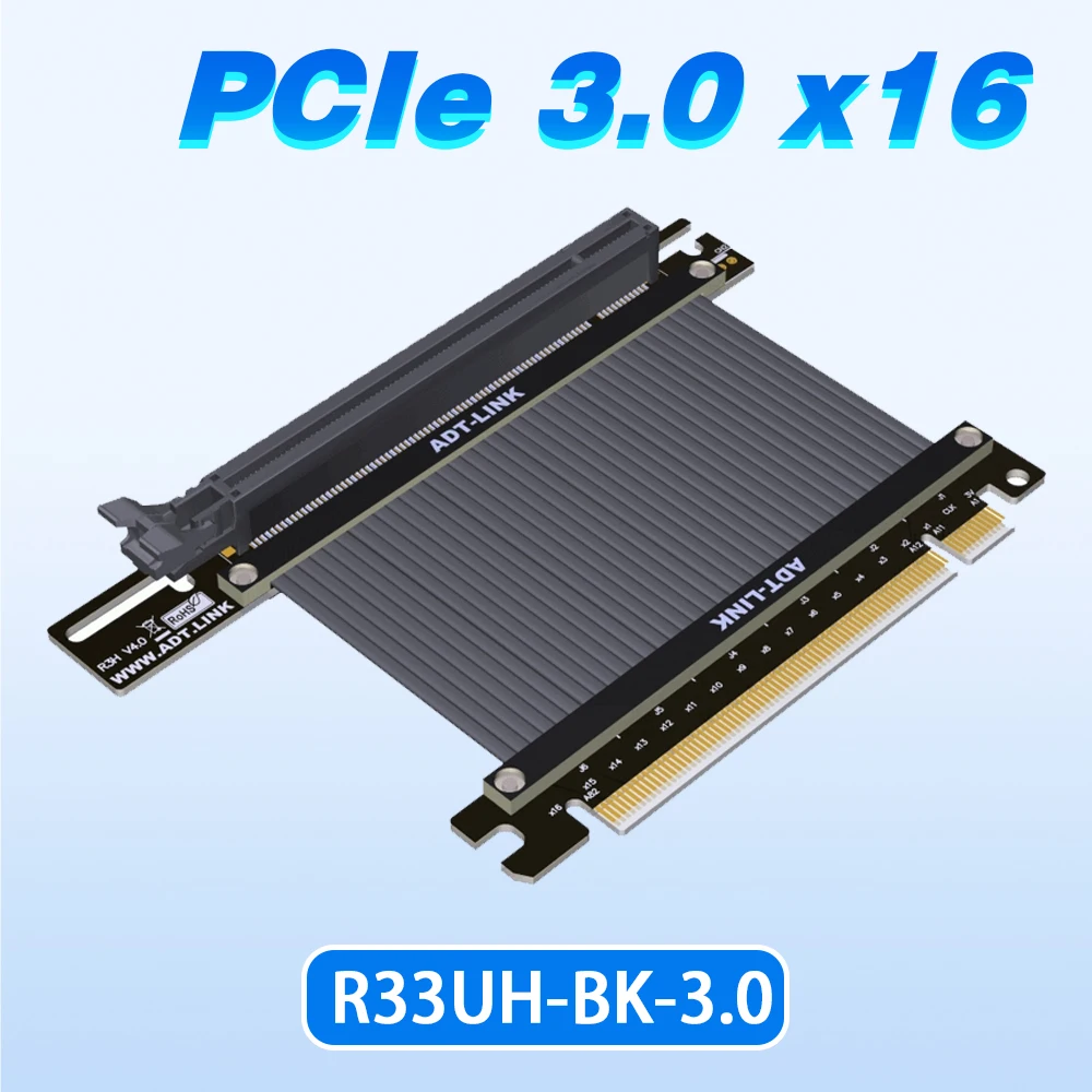 Кабель расширения ADT PCI-e 3,0x16, RTX3090 RX6800xt, графические карты ATX, ПК, чехол PCIE3.0 16x PCI Express, один Реверсивный Удлинительный кабель
Кабель расширения ADT PCI-e 3,0x16, RTX3090 RX6800xt, графические карты ATX, ПК, чехол PCIE3.0 16x PCI Express, один Реверсивный Удлинительный кабель