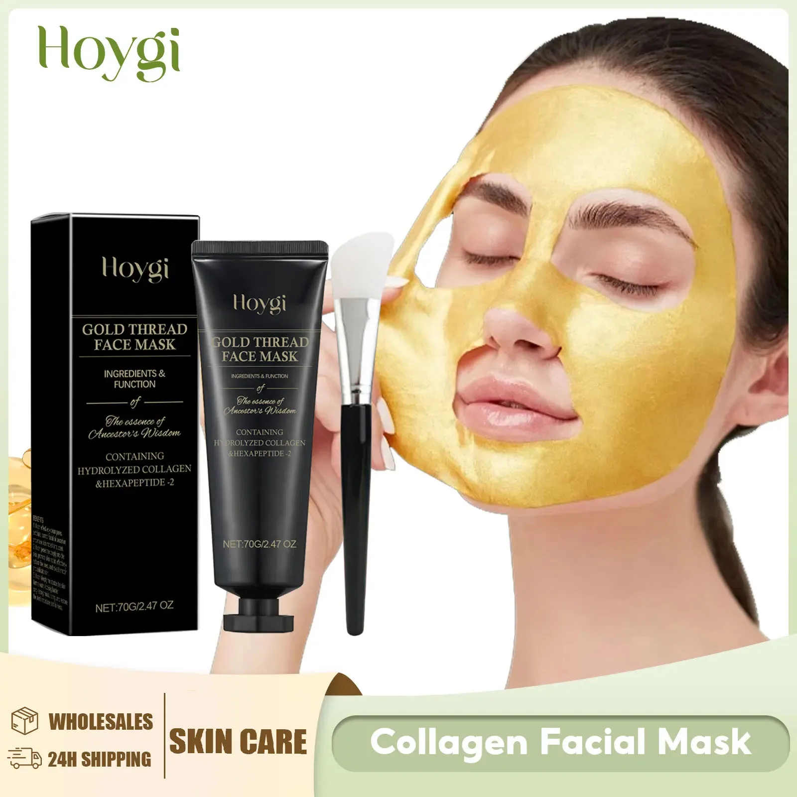 24k Gold Collagen Peel off Mask Firming Brightening Blackhead Removal Shrink Pore Oil Control Moisturizing Facial Tear off Mask
24k Gold Collagen Peel off Mask Firming Brightening Blackhead Removal Shrink Pore Oil Control Moisturizing Facial Tear off Mask