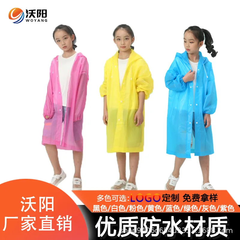 Children's Raincoat Thickened Non-DisposableEVA18Silk Frosted Drawstring Student Poncho7-12Year-Old New Material Hiking
Children's Raincoat Thickened Non-DisposableEVA18Silk Frosted Drawstring Student Poncho7-12Year-Old New Material Hiking