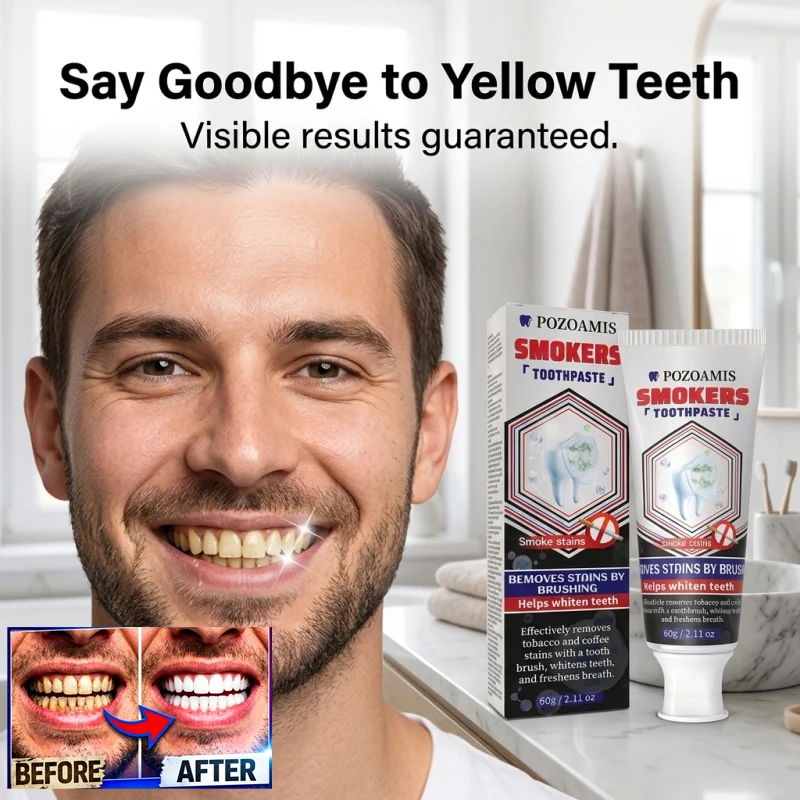 Toothpaste for removing cigarette stains, imported enzymes to decompose cigarette and tea stains, micron sized polishing to remove yellow and black stains, gentle protection of gums and teeth without sourness, bidding farewell to cigarette and yellow teet
Toothpaste for removing cigarette stains, imported enzymes to decompose cigarette and tea stains, micron sized polishing to remove yellow and black stains, gentle protection of gums and teeth without sourness, bidding farewell to cigarette and yellow teet