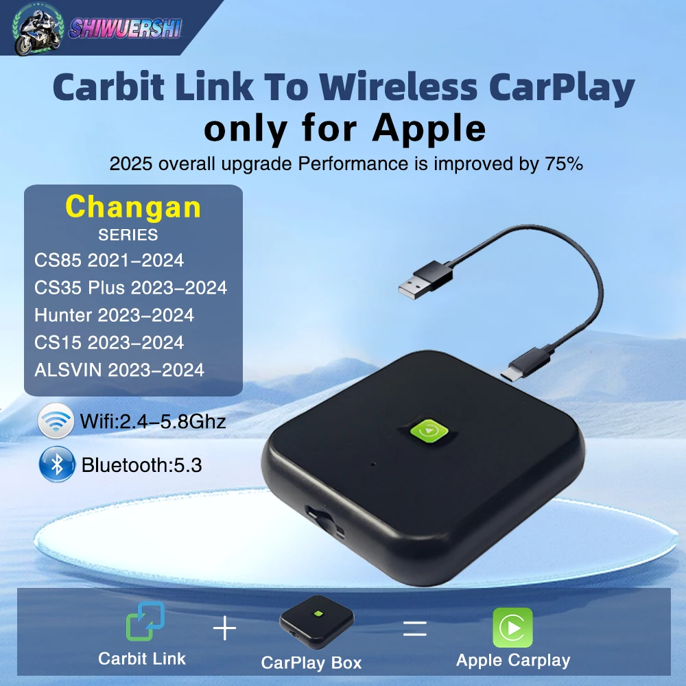 carbitlink for Changan Hunter ALSVIN CS85 CS95 CS15 CS35 Plus carbitlink Easy Connection adapter to Wireless carplay
carbitlink for Changan Hunter ALSVIN CS85 CS95 CS15 CS35 Plus carbitlink Easy Connection adapter to Wireless carplay
