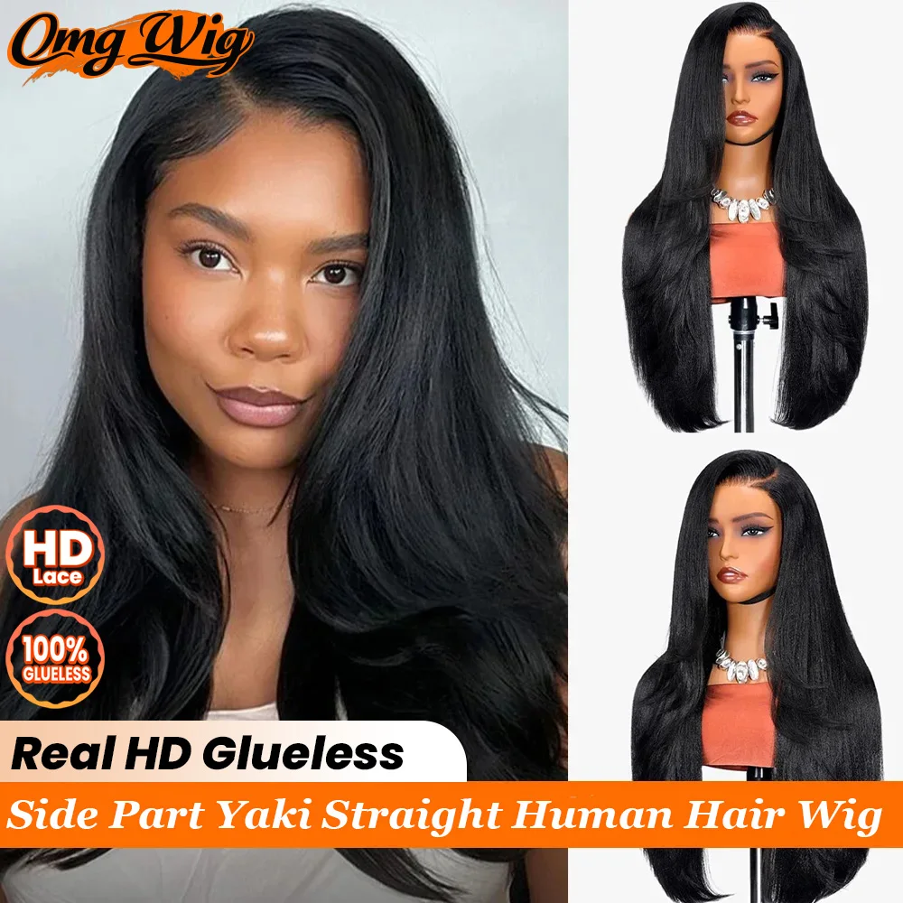 Side Part 7x5 Real HD Glueless Yaki Human Hair Wig For Women 360 Wear & Go HD Lace Yaki Straight Wig With Invisble Straps
Side Part 7x5 Real HD Glueless Yaki Human Hair Wig For Women 360 Wear & Go HD Lace Yaki Straight Wig With Invisble Straps
