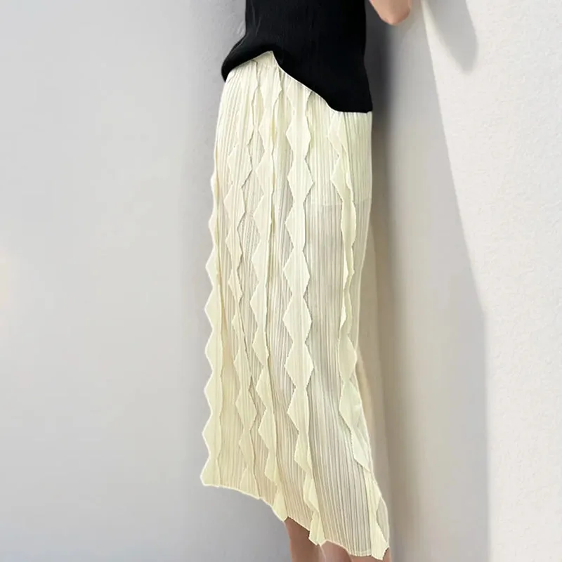 Spring Summer New High-Grade Luxury Miyake Pleated Top Comfortable Soft Versatile With Simple Skirt With Solid Color Shoulders
Spring Summer New High-Grade Luxury Miyake Pleated Top Comfortable Soft Versatile With Simple Skirt With Solid Color Shoulders