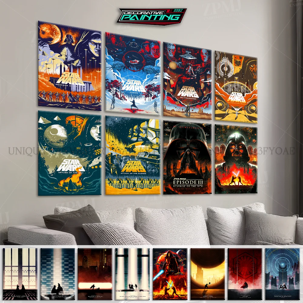 Star Wars The Complete Nine-Part Series Poster Wall Art Pictures HD Prints Home Decor Canvas Paintings No Frame For Living Room
Star Wars The Complete Nine-Part Series Poster Wall Art Pictures HD Prints Home Decor Canvas Paintings No Frame For Living Room