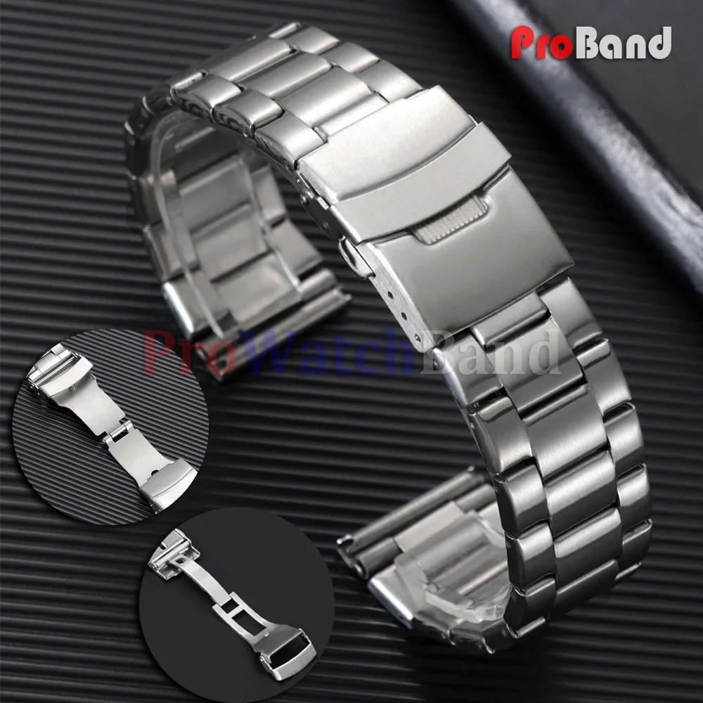 20mm 22mm Metal Watch Straps Double Press Buckle Universal Replacement Wristband with Tool Black Silver Men's Watch Accessories
20mm 22mm Metal Watch Straps Double Press Buckle Universal Replacement Wristband with Tool Black Silver Men's Watch Accessories