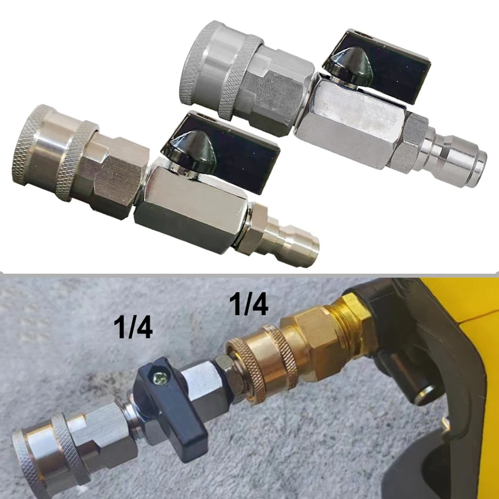 High Pressure Washer Ball Valve Kit 3/8in 1/4in Female Valve Switch Quick Connector Hose Control Water Flow Switch Tool Parts
High Pressure Washer Ball Valve Kit 3/8in 1/4in Female Valve Switch Quick Connector Hose Control Water Flow Switch Tool Parts