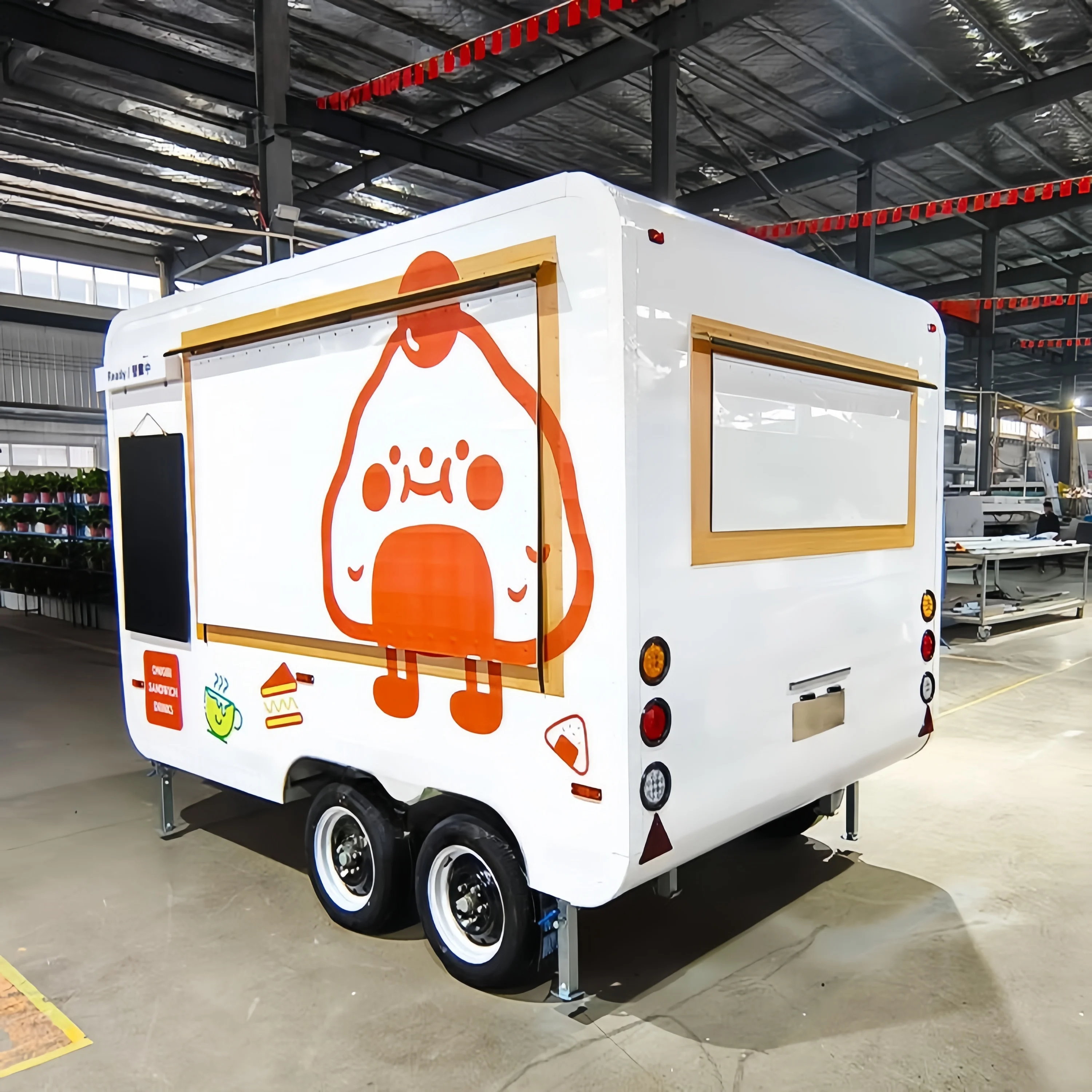 Customizable Mobile Food Truck Trailer Multifunctional Food Cart Mobile Kitchen Bakery with Fully Equippment
Customizable Mobile Food Truck Trailer Multifunctional Food Cart Mobile Kitchen Bakery with Fully Equippment
