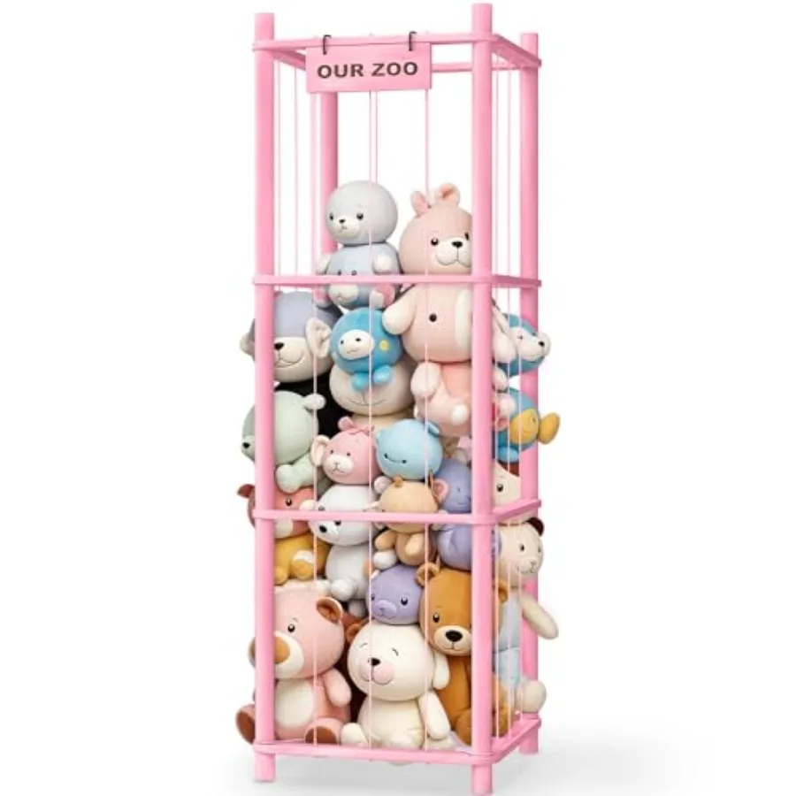 Stuffed Animal Storage and Organizer, Wooden Cute Zoo Toy Holder for Toddler Rooms, Playrooms and Bedrooms
Stuffed Animal Storage and Organizer, Wooden Cute Zoo Toy Holder for Toddler Rooms, Playrooms and Bedrooms