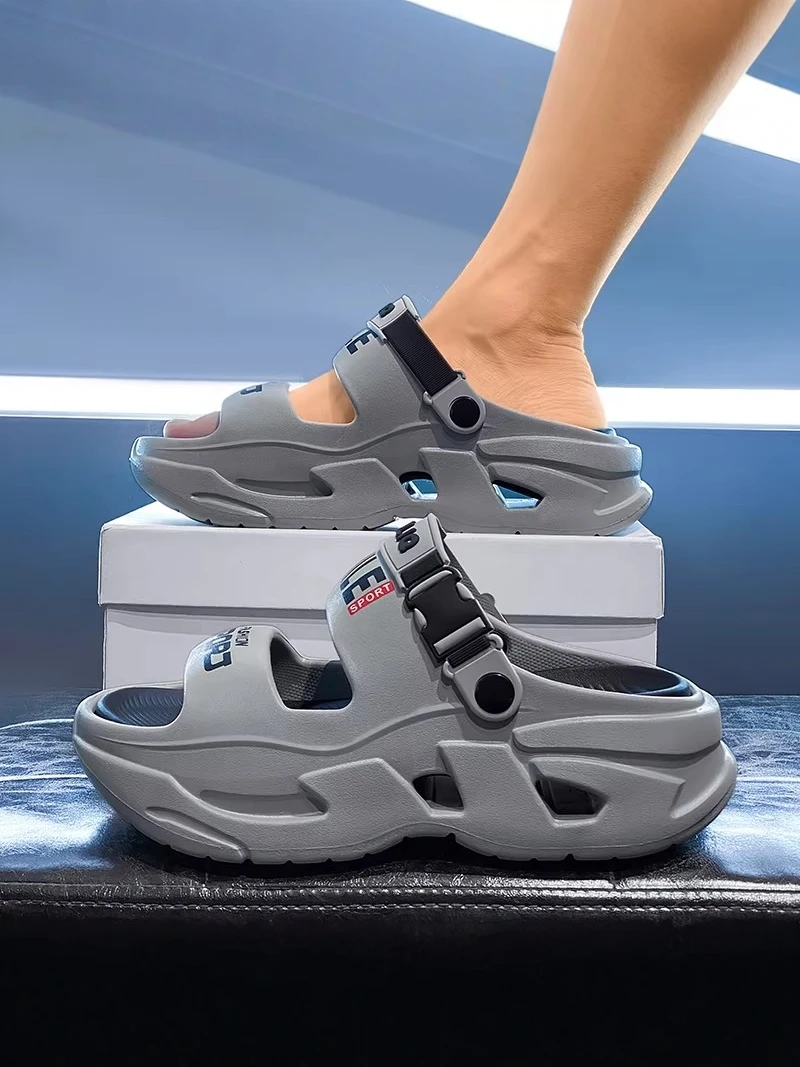 Men's 2026 New Fashion Brand Sandals Outdoor Anti-slip Thick Bottom Slippers Teenage Sports Two-wear Beach Slippers
Men's 2026 New Fashion Brand Sandals Outdoor Anti-slip Thick Bottom Slippers Teenage Sports Two-wear Beach Slippers