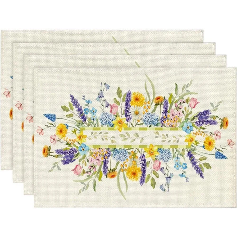 Boho Floral Print Placemats, Heat Resistant Linen Mats, 4/6/8pcs for Farmhouse & Dining Room Decor
Boho Floral Print Placemats, Heat Resistant Linen Mats, 4/6/8pcs for Farmhouse & Dining Room Decor