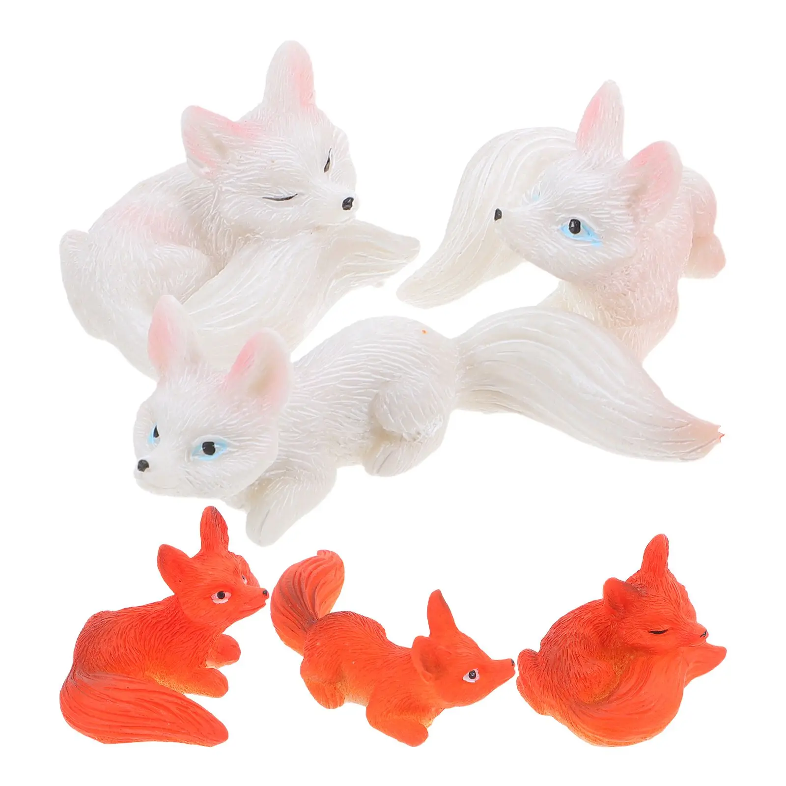 6 Pcs Mini Fox Figurines Resin Succulent Ornaments Lifelike Decorations for Desk Shelf Table Enhancement
6 Pcs Mini Fox Figurines Resin Succulent Ornaments Lifelike Decorations for Desk Shelf Table Enhancement