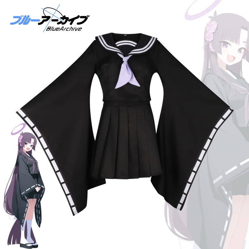 Game Blue Archive Anime Character Cosplay Girl Costume Black Sailor Suit Pleated Skirt Purple Tie School Uniform Suits
Game Blue Archive Anime Character Cosplay Girl Costume Black Sailor Suit Pleated Skirt Purple Tie School Uniform Suits