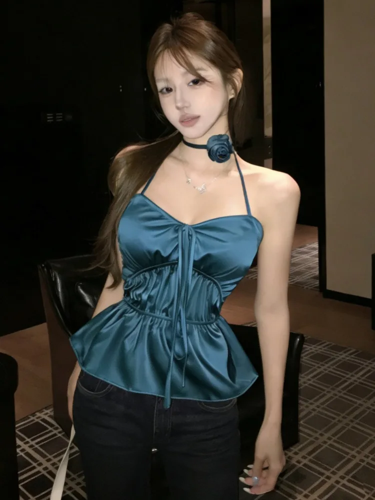 Elegant Pure Desire Women's Short Strap Vest Korean Style Knitted Knot Top Inner And Outer Wear Slimming Effect
Elegant Pure Desire Women's Short Strap Vest Korean Style Knitted Knot Top Inner And Outer Wear Slimming Effect