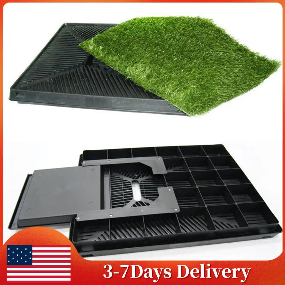 Portable Dog Litter Box Dog Grass Pad with Large Tray Reusable Training Pads with Pee Baffle Ideal for Small and Medium Dogs
Portable Dog Litter Box Dog Grass Pad with Large Tray Reusable Training Pads with Pee Baffle Ideal for Small and Medium Dogs