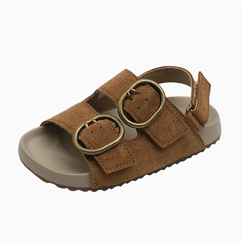 2026 New Summer Kids Sandals For Girls Leather Metal Buckle Soft Sole Non-slip Fashion Toddler Boys Beach Sandals
2026 New Summer Kids Sandals For Girls Leather Metal Buckle Soft Sole Non-slip Fashion Toddler Boys Beach Sandals