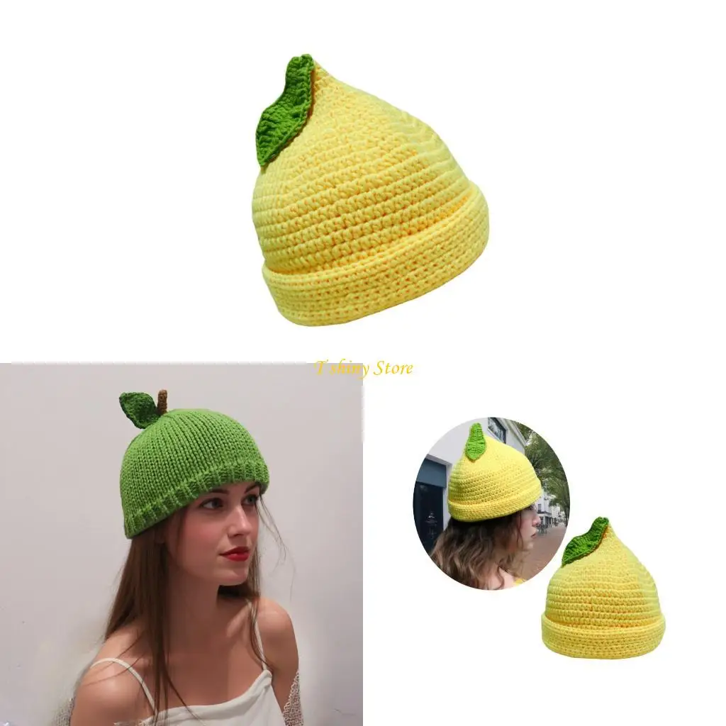 N58F Creative Fruit Theme Knitted Crochet Pullover Brimless Hat for Women Daily Use
N58F Creative Fruit Theme Knitted Crochet Pullover Brimless Hat for Women Daily Use
