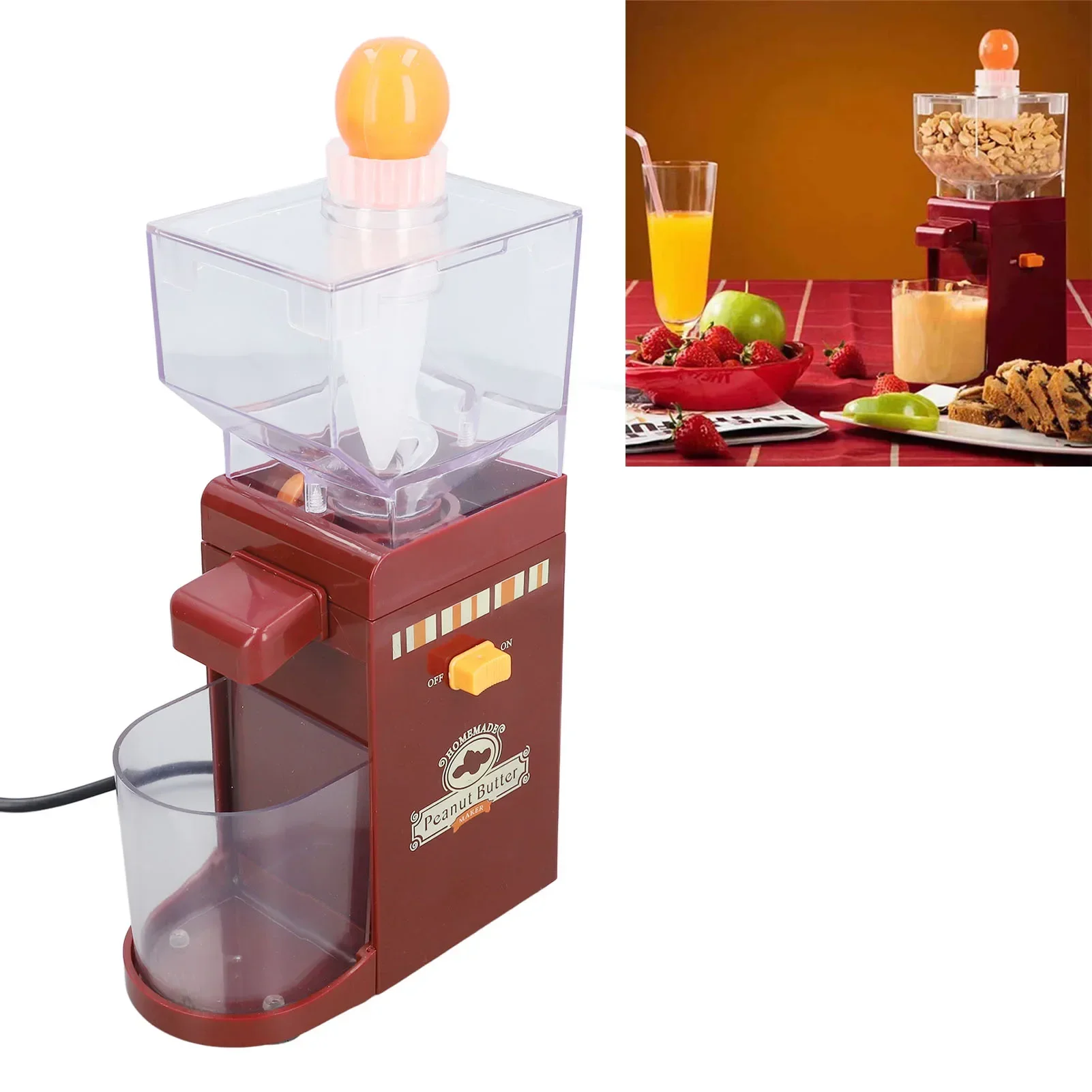 Home Electric Grain Grinder Peanut Butter Maker Anti Slip Sesame Sauce Mill Nut Butter Machine for Groundnut Almonds Cashews
Home Electric Grain Grinder Peanut Butter Maker Anti Slip Sesame Sauce Mill Nut Butter Machine for Groundnut Almonds Cashews