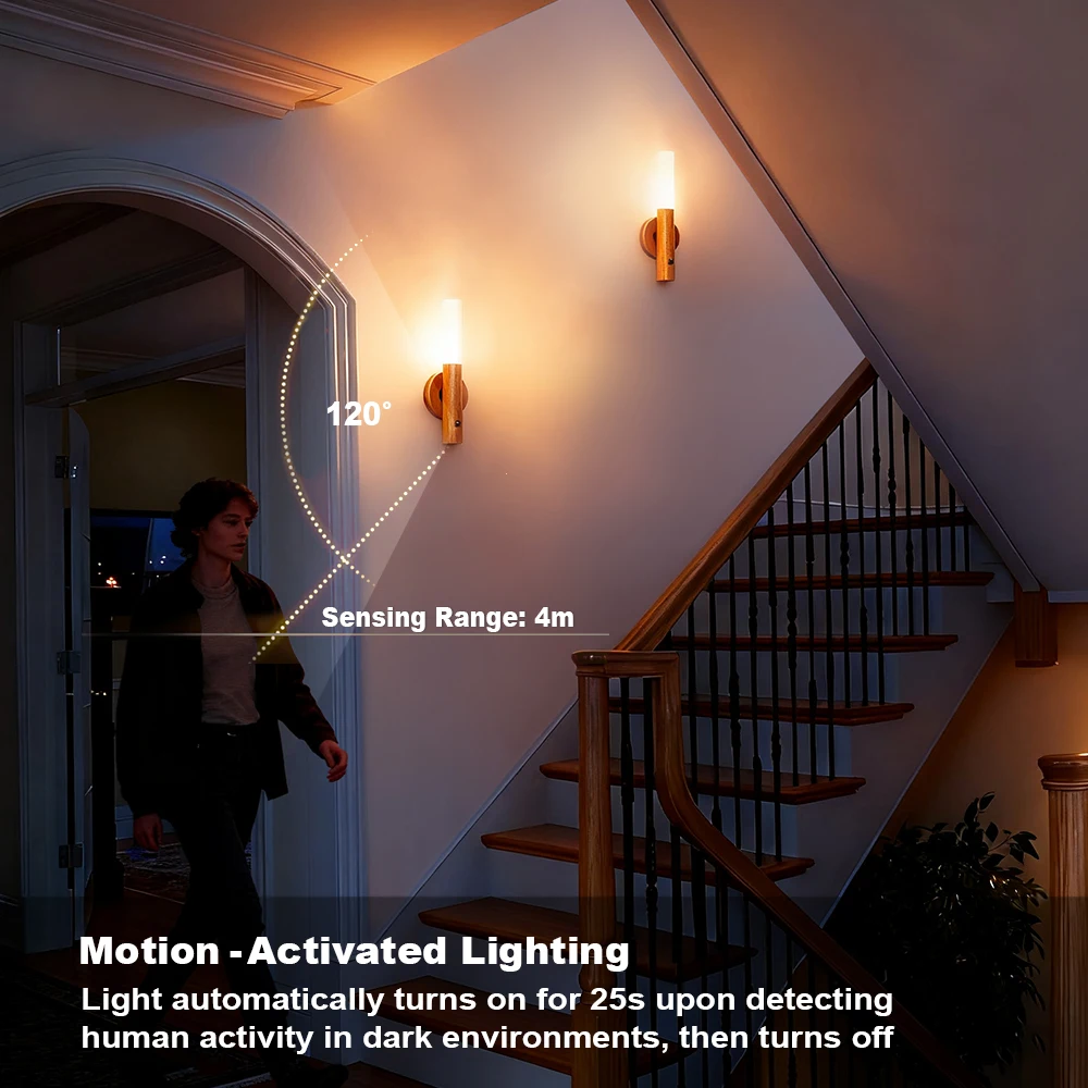 Smart Motion Sensor Night Light Magnetic LED Wall Lamp LED Rechargeable Bedroom Stairs Bathroom Kitchen Cabinet Light Lamp
Smart Motion Sensor Night Light Magnetic LED Wall Lamp LED Rechargeable Bedroom Stairs Bathroom Kitchen Cabinet Light Lamp