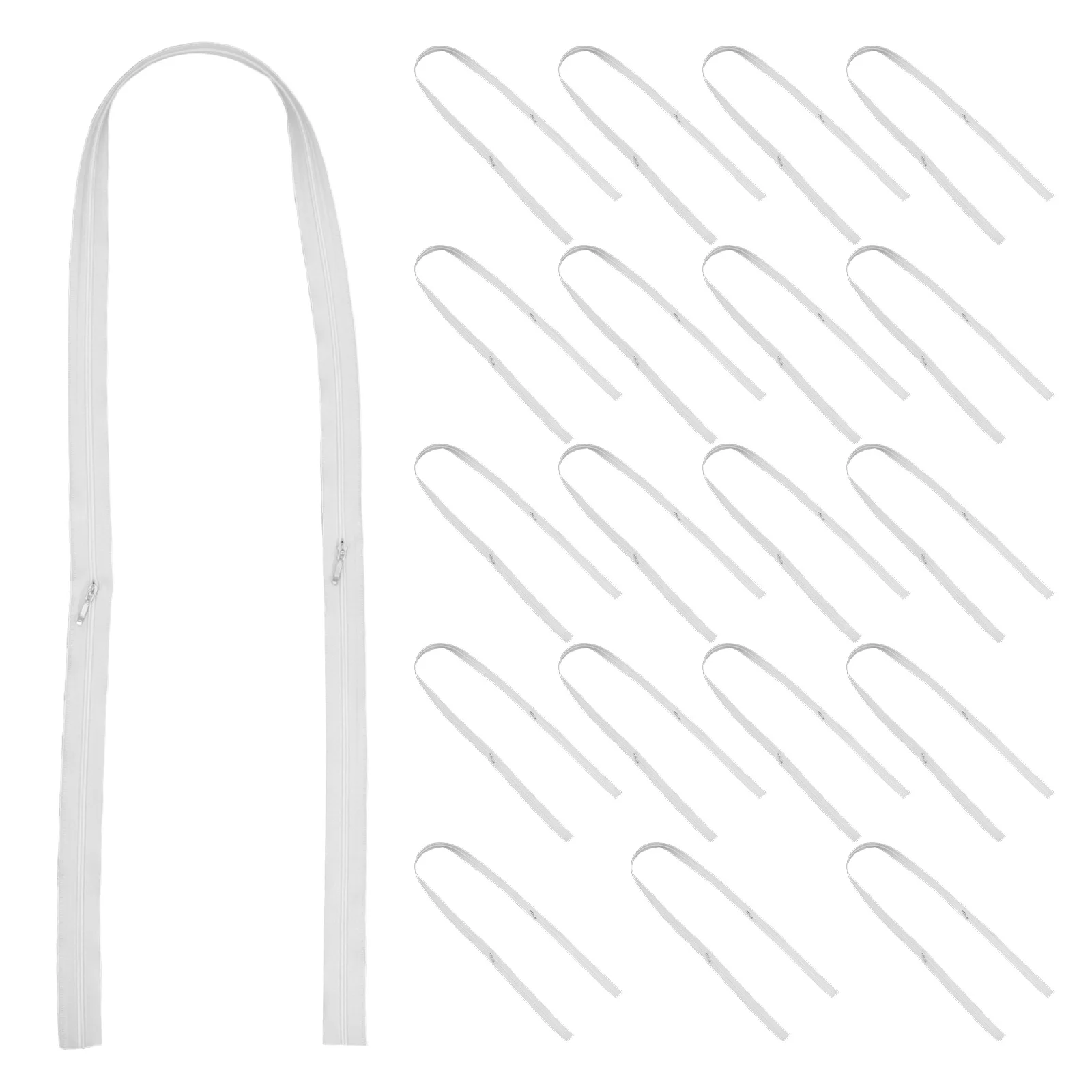 20Pcs Double Tab Nylon Zippers Heavy Duty Smooth Coil for Bed Sheet Accessories Duvet Covers Twin Quilt Sewing Projects Canvas
20Pcs Double Tab Nylon Zippers Heavy Duty Smooth Coil for Bed Sheet Accessories Duvet Covers Twin Quilt Sewing Projects Canvas