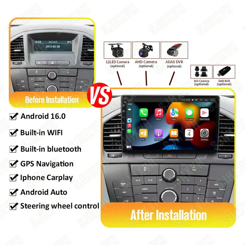 For Buick Regal For Opel Insignia 1 2009 - 2013 4G+WIFI GPS Car Radio Navigation Multimedia Video Player Stereo BT Android 14
For Buick Regal For Opel Insignia 1 2009 - 2013 4G+WIFI GPS Car Radio Navigation Multimedia Video Player Stereo BT Android 14