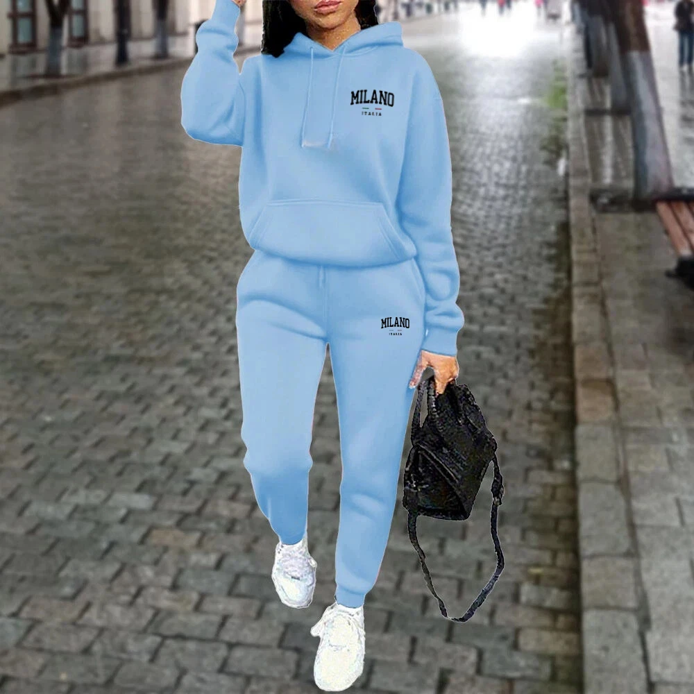 Autumn Winter Women Sets 2pcs Hoodies Pants Suit Sports Outfits Letter Print Aesthetic Clothes Ladies Tracksuit Running Fitness
Autumn Winter Women Sets 2pcs Hoodies Pants Suit Sports Outfits Letter Print Aesthetic Clothes Ladies Tracksuit Running Fitness