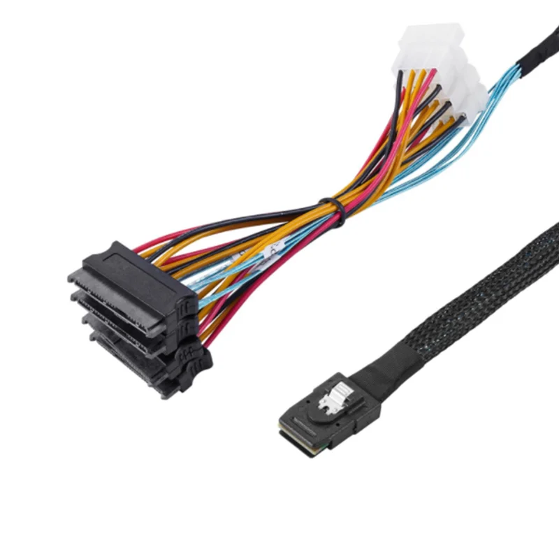 Новый мини-кабель SAS длиной 1 м, SFF-8087 на 4 SFF-8482, большой 4-контактный (15-контактный) кабель питания и передачи данных для жестких дисков, SFF-8087 Host на 4 SAS 29-контактный кабель
Новый мини-кабель SAS длиной 1 м, SFF-8087 на 4 SFF-8482, большой 4-контактный (15-контактный) кабель питания и передачи данных для жестких дисков, SFF-8087 Host на 4 SAS 29-контактный кабель