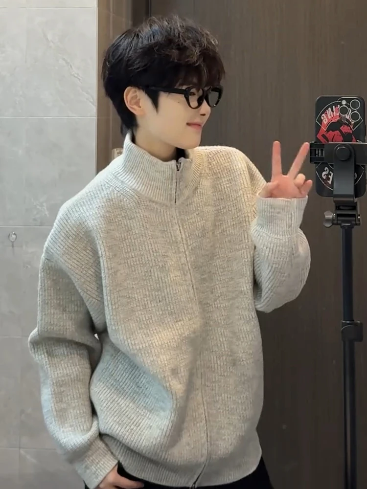 Cleanfit Zipper Knitted Sweater Jaet Men's Thiened American Retro Loose High-End Feel Autumn Winter Open Cardigan Coat
Cleanfit Zipper Knitted Sweater Jaet Men's Thiened American Retro Loose High-End Feel Autumn Winter Open Cardigan Coat