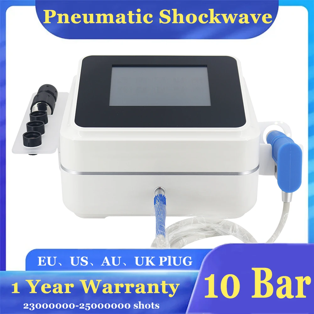 Pneumatic Shockwave Therapy Machine 10Bar Leg Muscle Pain Relief Portable Massage Gun New Professional Shock Wave Massager
Pneumatic Shockwave Therapy Machine 10Bar Leg Muscle Pain Relief Portable Massage Gun New Professional Shock Wave Massager