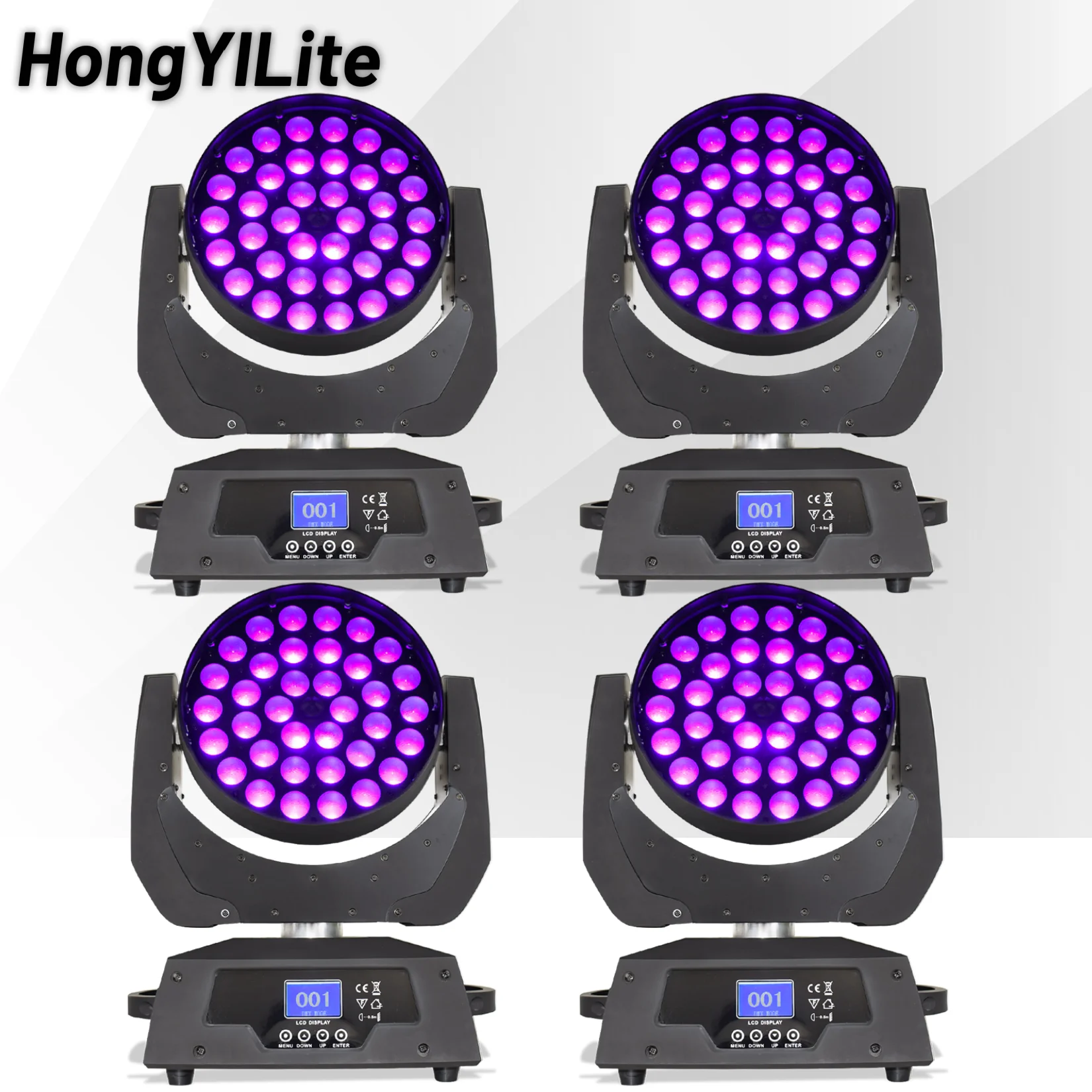 HongYiLite 4PCS 36x18W Zoom Wash Light RGBAW UV 6in1 LED Moving Head DMX512 Sound Control For Stage Concert Party Bar Wedding
HongYiLite 4PCS 36x18W Zoom Wash Light RGBAW UV 6in1 LED Moving Head DMX512 Sound Control For Stage Concert Party Bar Wedding
