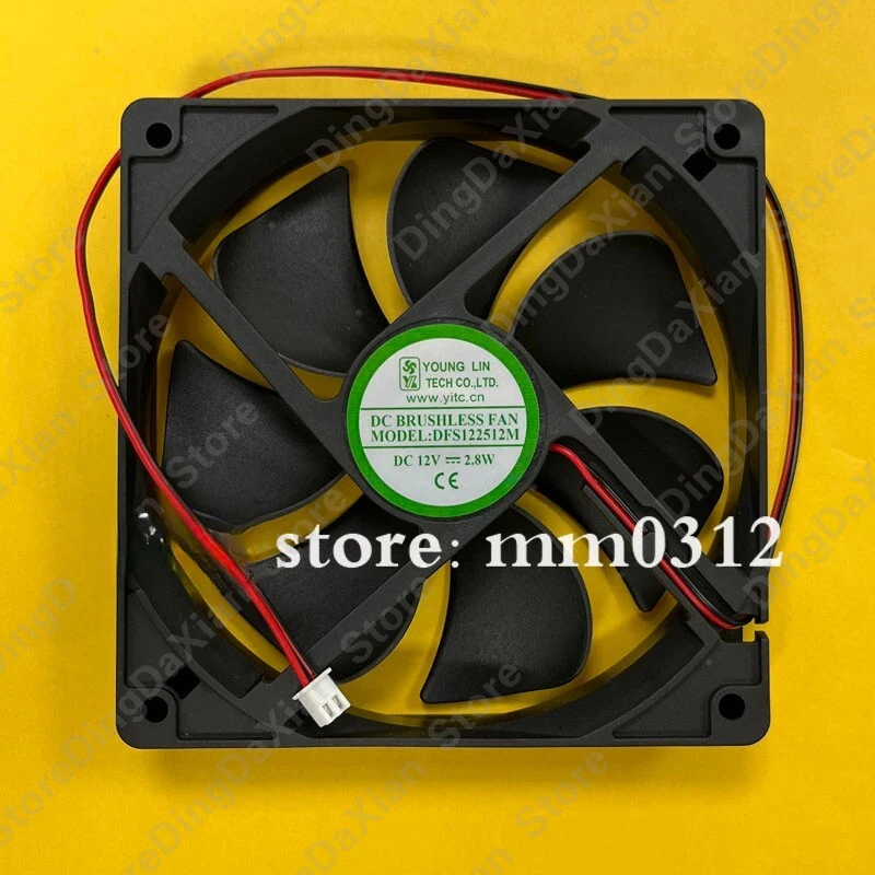 D+ For YOUNG LIN DFS122512M 1PCS DC12V 2.8W 12CM 2-Wire Silent Cooling Fan 12025
D+ For YOUNG LIN DFS122512M 1PCS DC12V 2.8W 12CM 2-Wire Silent Cooling Fan 12025