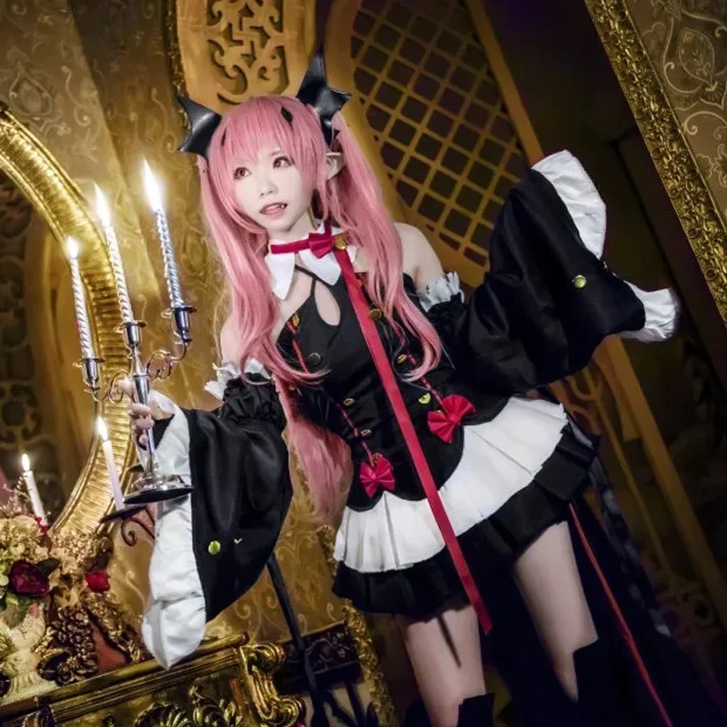 Аниме Серафим Конца Owari No Seraph Krul Tepes Косплей Костюм Униформа Парик Косплей Ведьма Вампир Костюм на Хэллоуин для женщин
Аниме Серафим Конца Owari No Seraph Krul Tepes Косплей Костюм Униформа Парик Косплей Ведьма Вампир Костюм на Хэллоуин для женщин