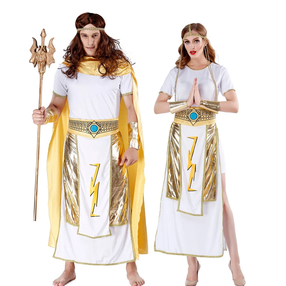 Adult Women Sexy Egyptian Queen Cosplay Costume and Adult Men Pharaoh Costumes Halloween Outfit Fancy Masquerade Party Clothing
Adult Women Sexy Egyptian Queen Cosplay Costume and Adult Men Pharaoh Costumes Halloween Outfit Fancy Masquerade Party Clothing