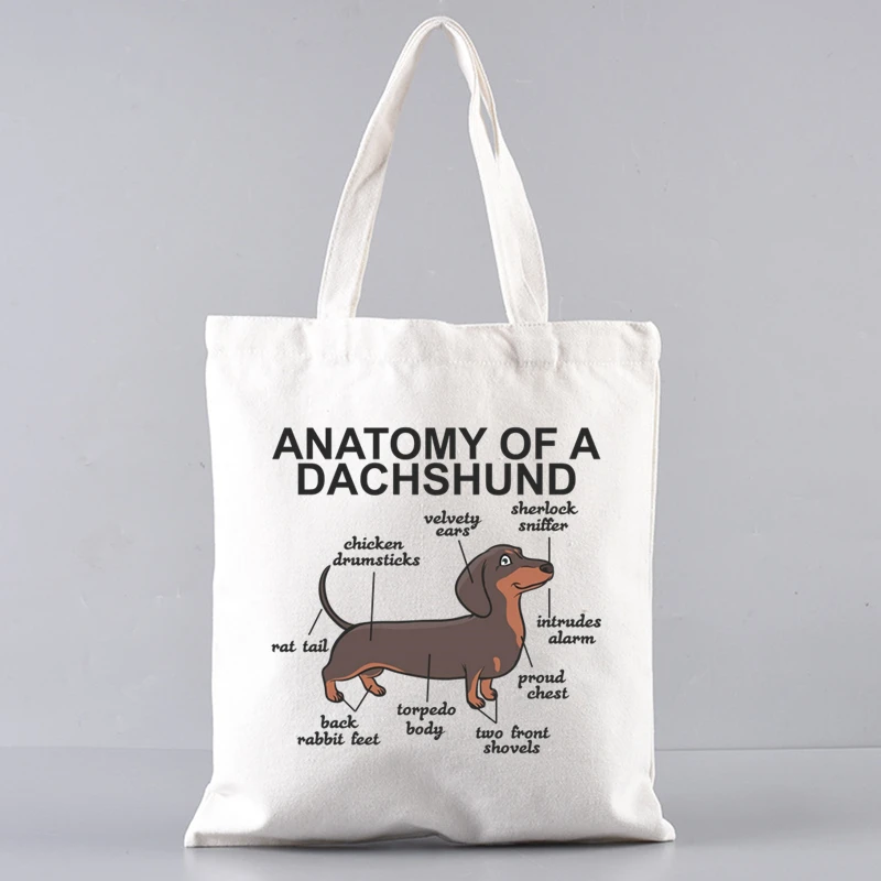 Dachshund Unisex Handbags Custom Canvas Tote Bag Print Daily Use Reusable Travel Casual Shopping Bag
Dachshund Unisex Handbags Custom Canvas Tote Bag Print Daily Use Reusable Travel Casual Shopping Bag
